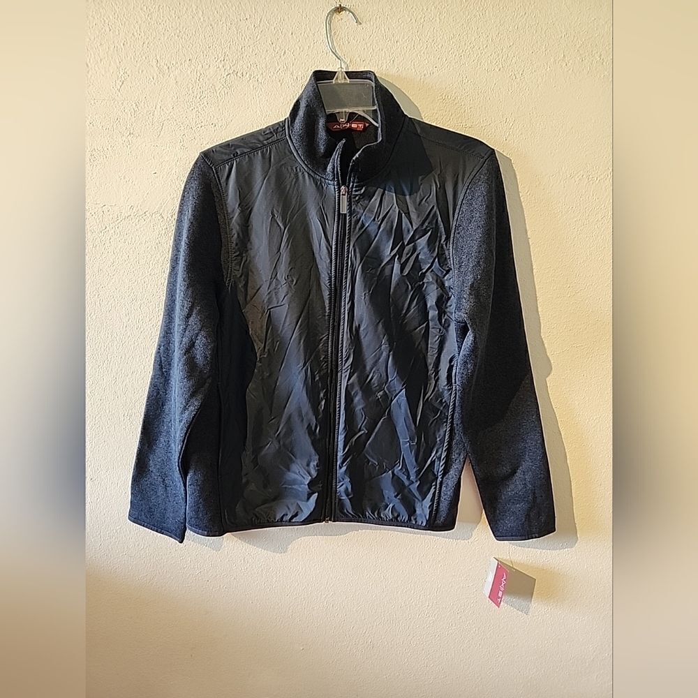 A[X]IST Lightweight Men's Jacket Full Zip Blue Long Sleeve Size Large NWT